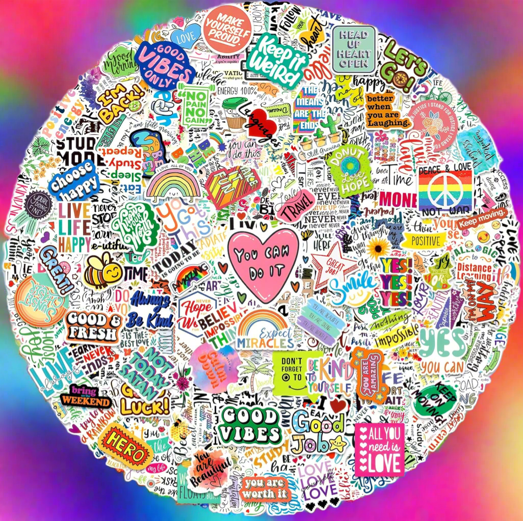 Motivational and Inspirational Sticker Pack for Adults, Teens, Kids, and Teachers