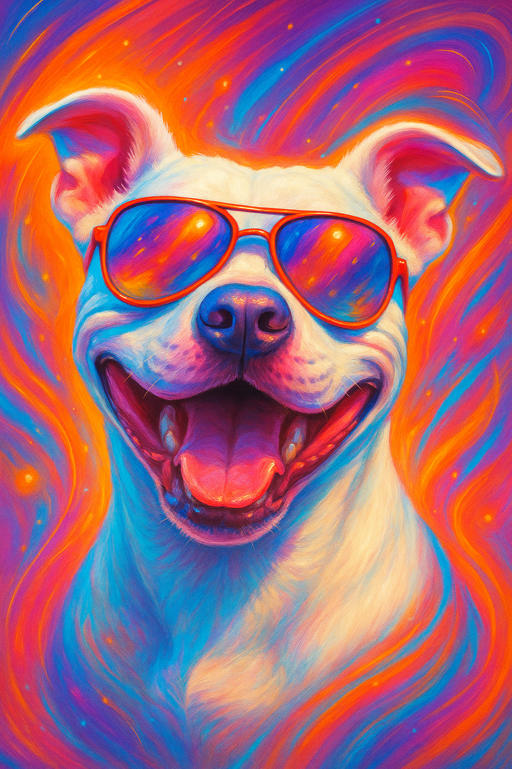 Colorful Pit Bull Notebook