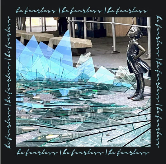 Be Fearless: Breaking the Glass Ceiling Wall Art (8x8)