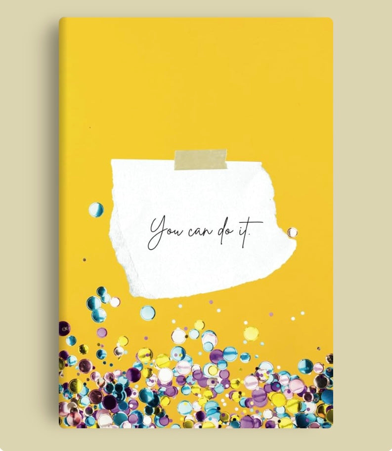 You Can Do It! Softcover 6x9 Paperback Lined Journal Notebook, 86 pages