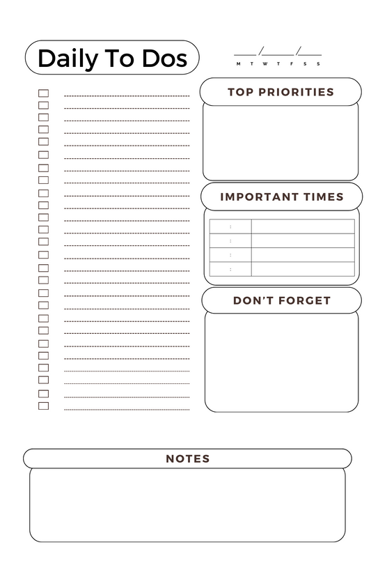 Aesthetic To Do List Notebook Planner (Paperback, Softcover)